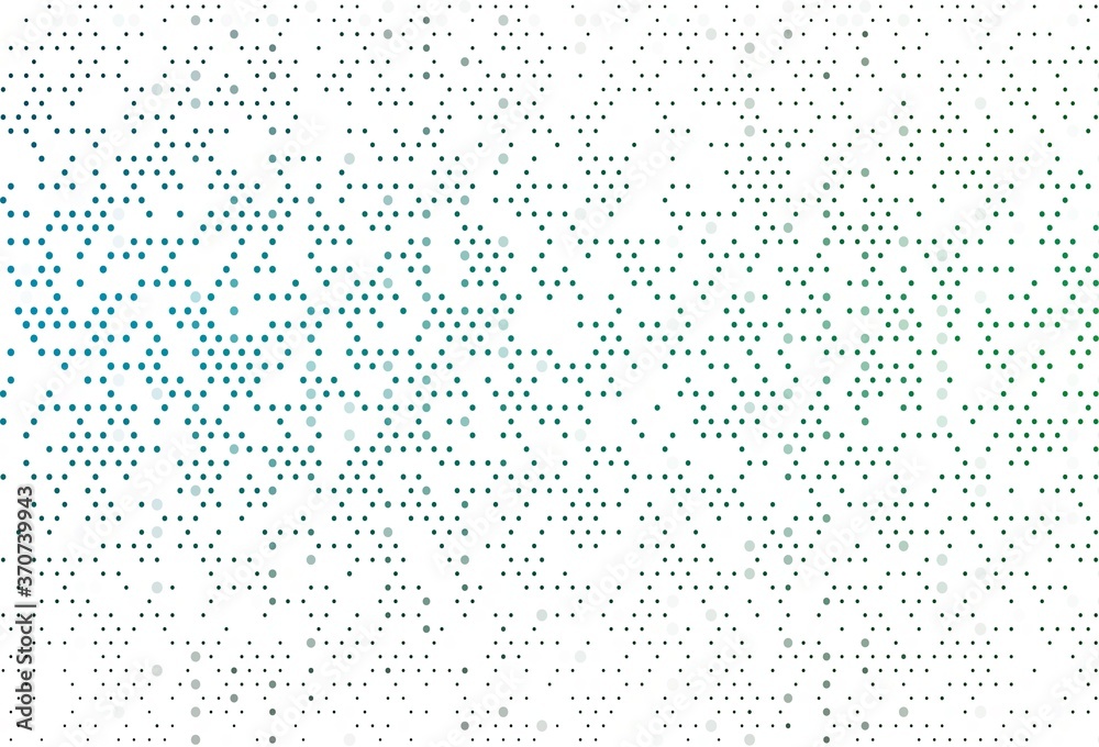 Light Blue, Green vector pattern with spheres.