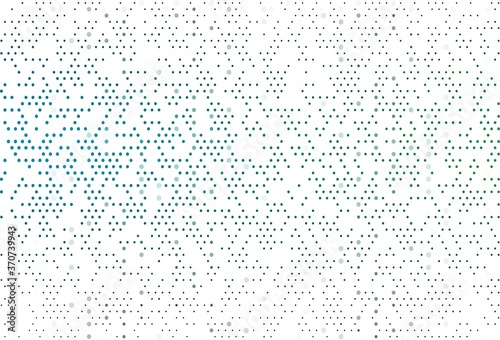 Light Blue, Green vector pattern with spheres.