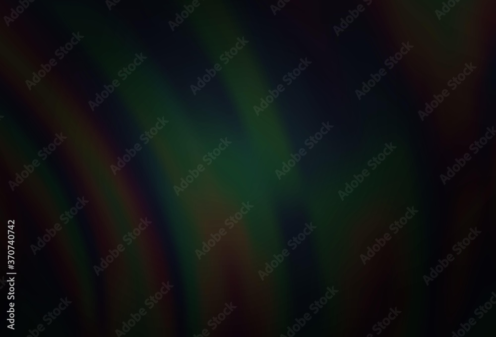 Fototapeta premium Dark Silver, Gray vector pattern with curved circles.