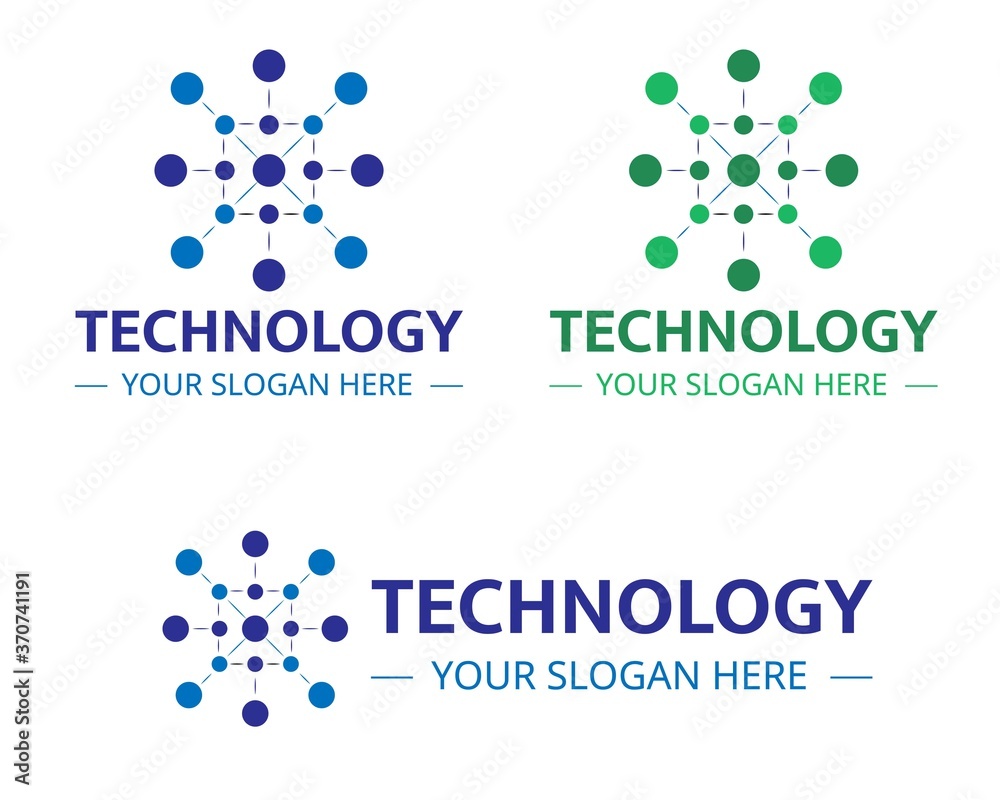 Illustration vector design of Technology logo template for business Illustration vector design of Technology logo template for business