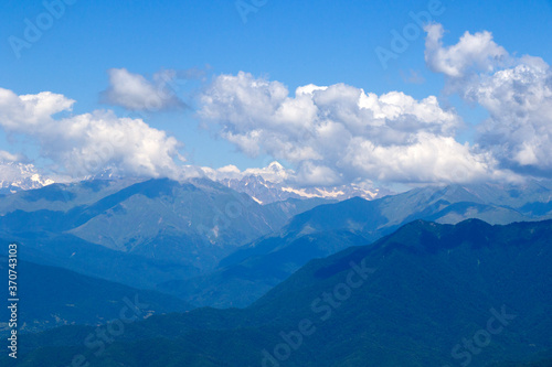 Mountains landscape and view in Racha, Georgia © taidundua