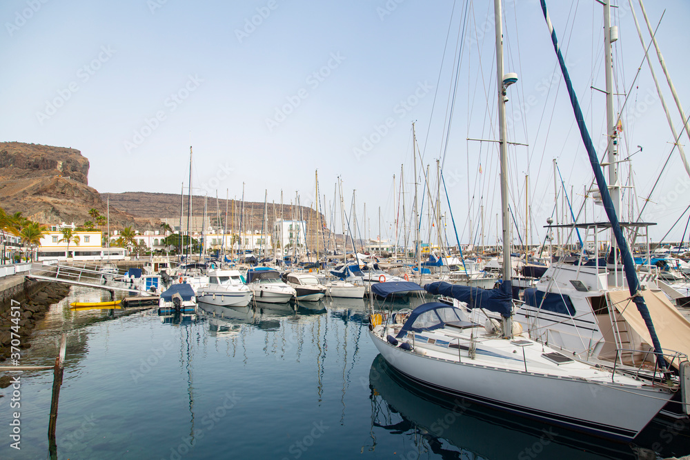 Puerto de Mogan, beautiful town south of Gran Canaria, Canary Islands Spain.