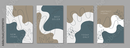 Set of abstract creative artistic templates with autumn concept. Universal cover Designs for Annual Report, Brochures, Flyers, Presentations, Leaflet, Magazine.