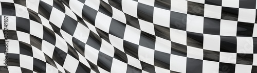 flag finish race sport 3d champion winner