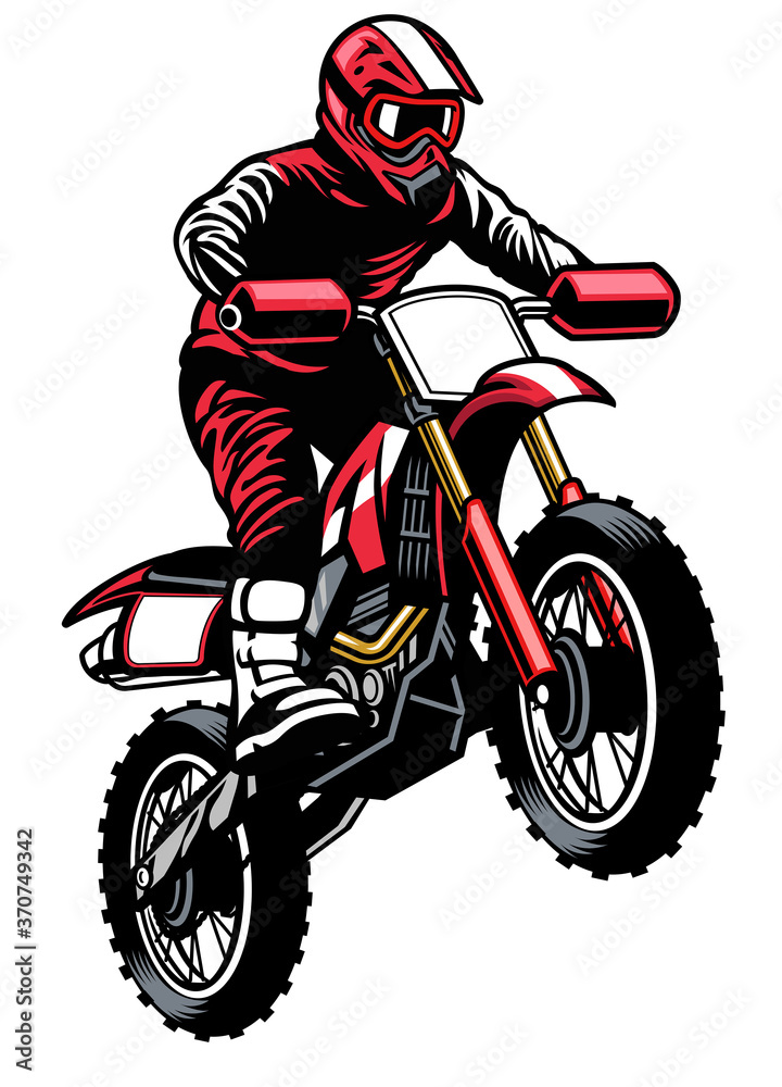 jumping rider riding the motocross jumping rider riding the motocross