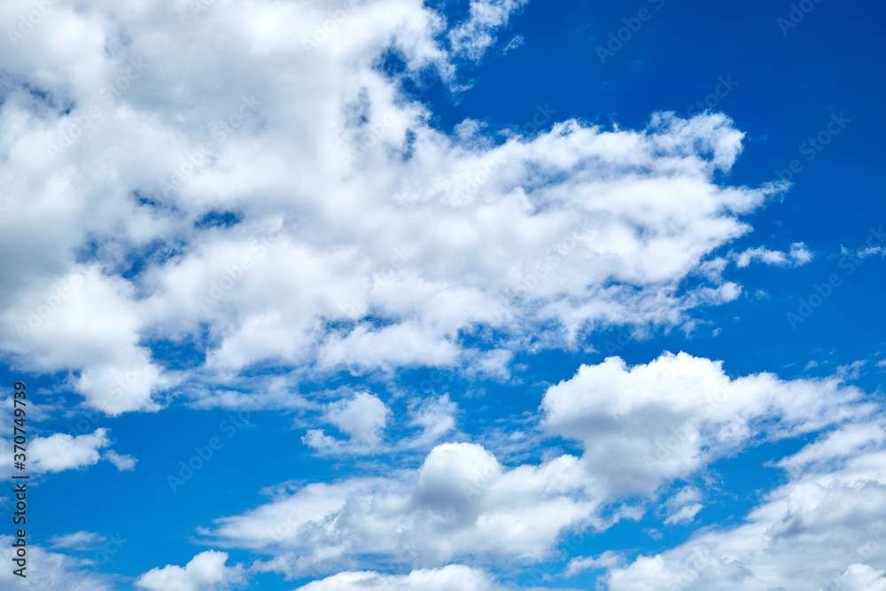 Beautiful blue sky with white clouds for the background Beautiful blue sky with white clouds for the background