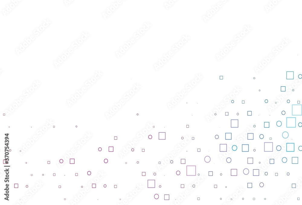 Light Blue, Red vector cover with circles, cubes. Light Blue, Red vector cover with circles, cubes.