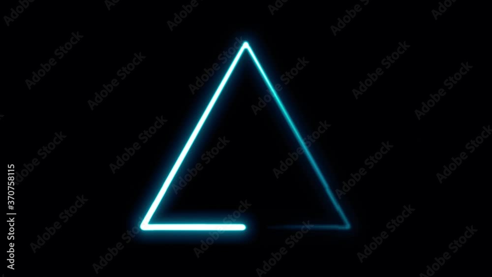 Loading Icon With Light Stroke Shapes Loading Icon With Light Stroke Shapes