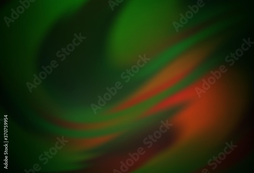 Dark Green, Yellow vector blurred shine abstract template. © Dmitry