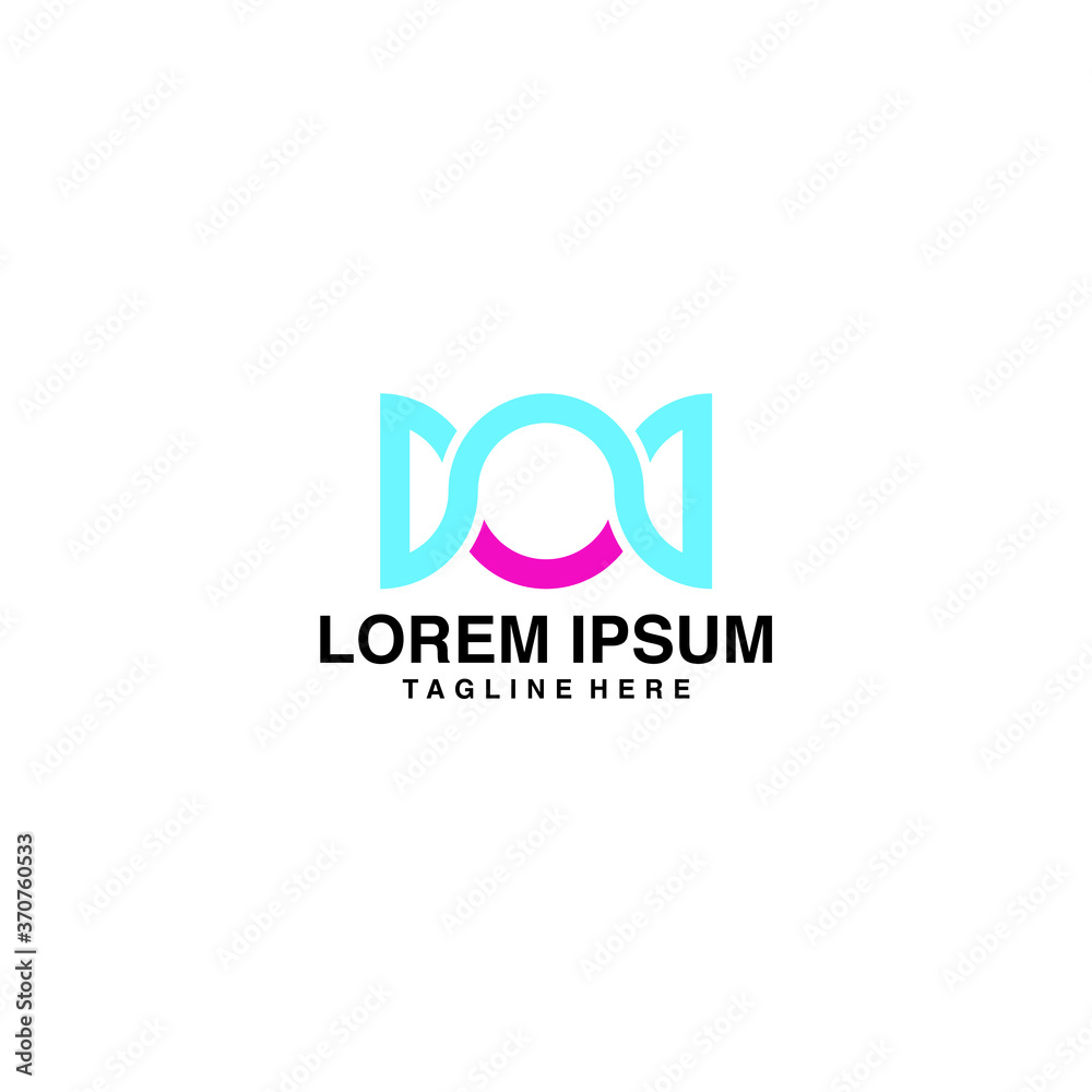 Candy Logo Vector Icon Illustration Candy Logo Vector Icon Illustration