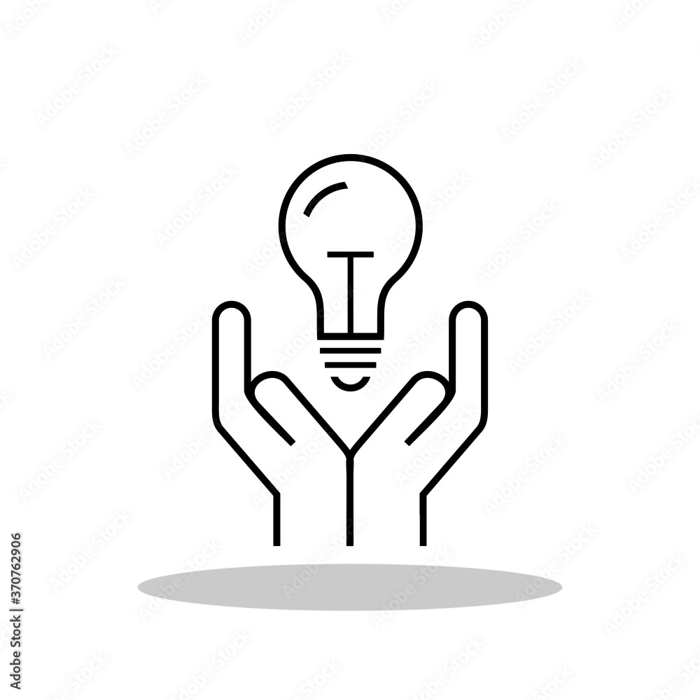 Idea icon in trendy flat style. Idea symbol for your web site design, logo, app, UI Vector EPS 10. Idea icon in trendy flat style. Idea symbol for your web site design, logo, app, UI Vector EPS 10.