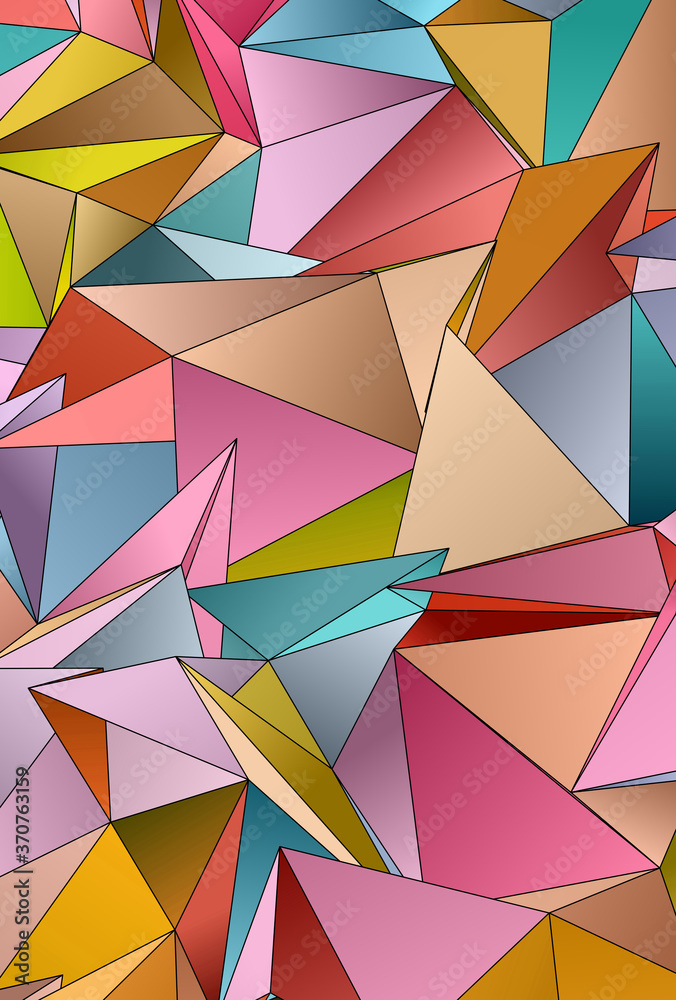 Abstract Low-Poly background. triangulated texture. Design 3d. Polygonal geometrical pattern. Triangular modern style
