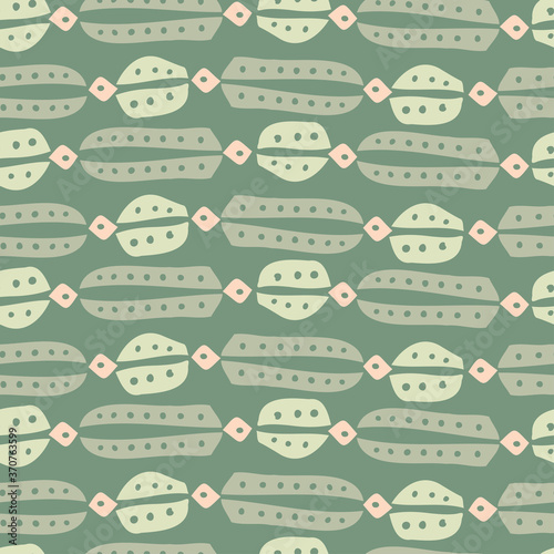 Vector seamless vintage pattern of traditional textile knitting ornament