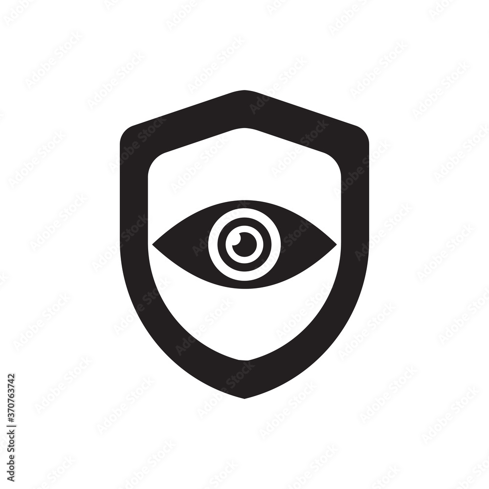 Eye protection icon black vector illustration Eye protection icon black vector illustration