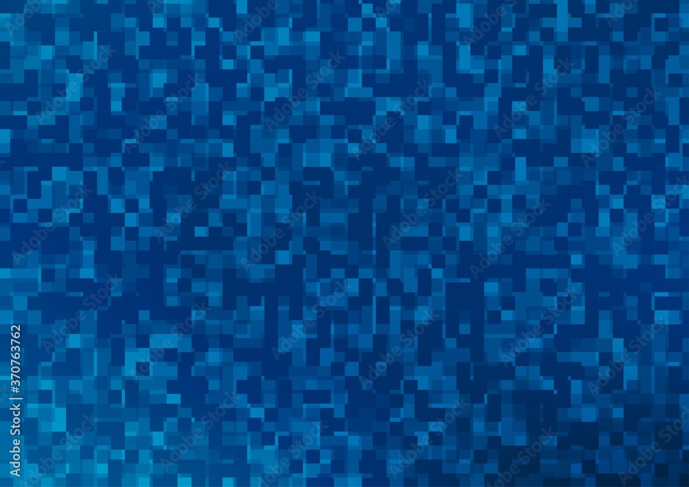 Dark BLUE vector cover in polygonal style.