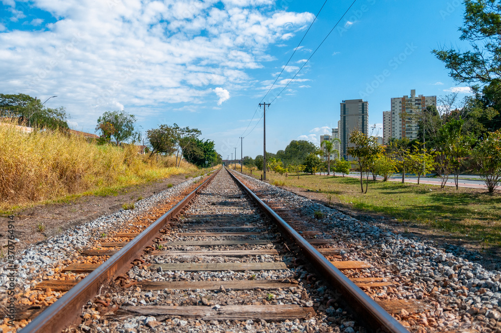 Fototapeta premium railway in the countryside