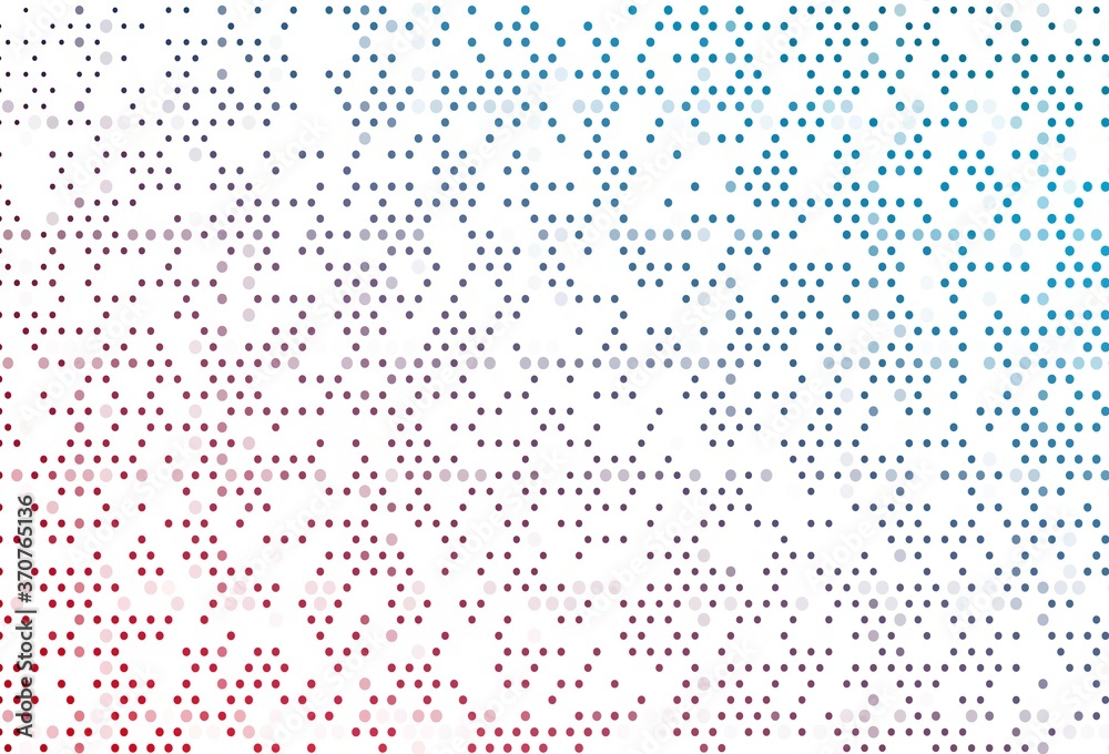 Light Blue, Red vector backdrop with dots.