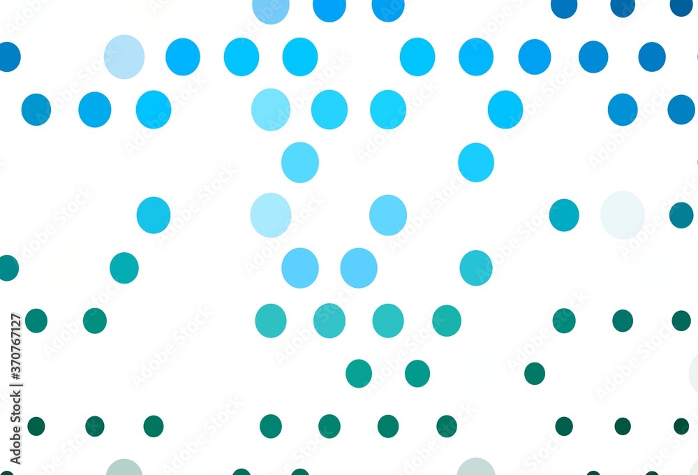 Light Blue, Green vector cover with spots. Light Blue, Green vector cover with spots.