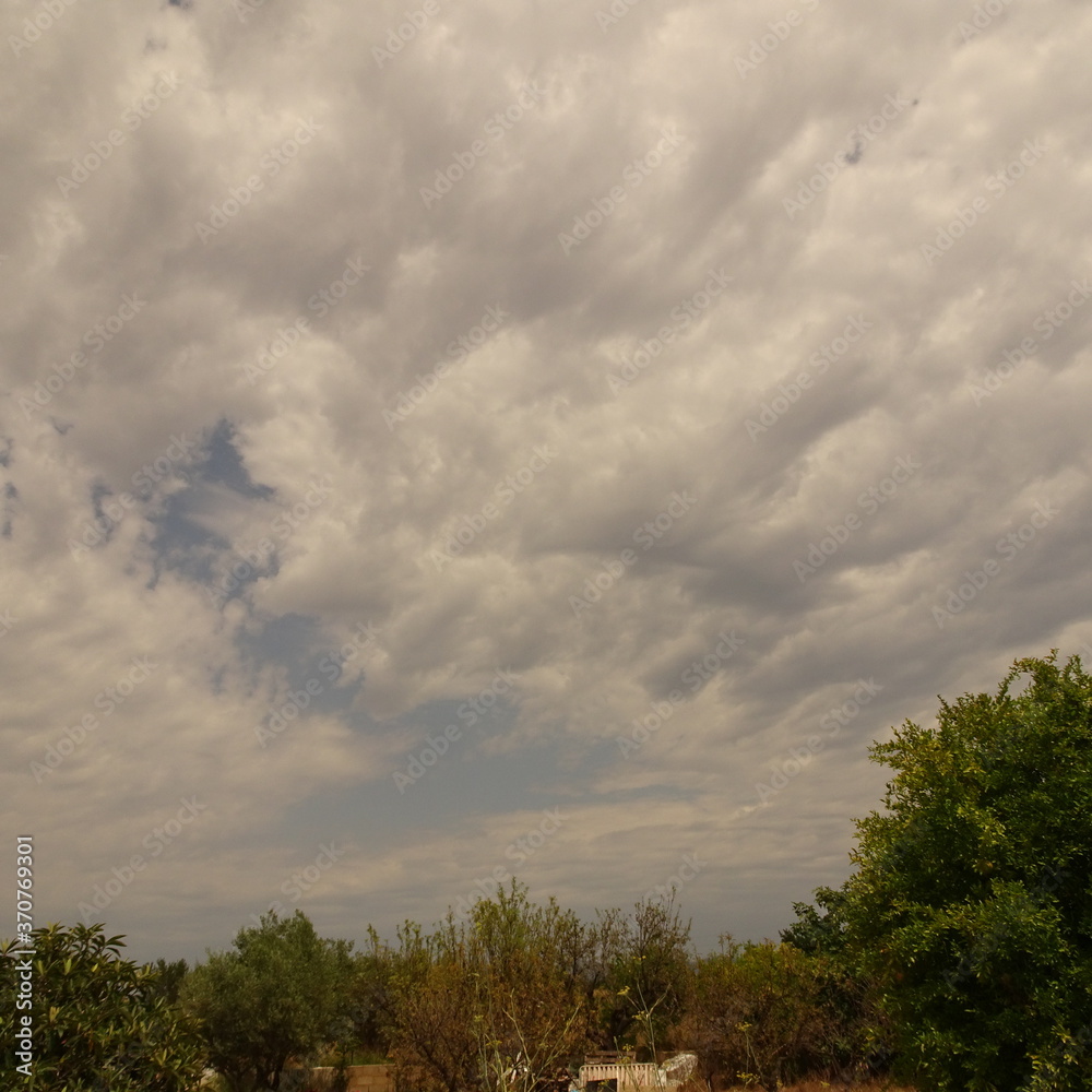 Blue Sky and White Clouds, Skyscape Blue Sky and White Clouds, Skyscape