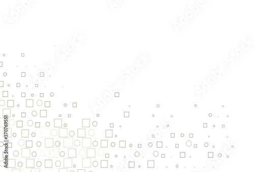 Light Black vector texture with disks, rectangles.
