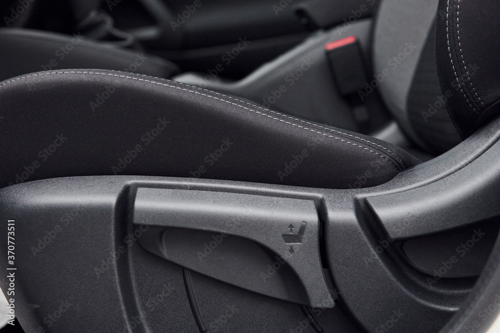 Modern new luxury automobile interior. Design and technology Modern new luxury automobile interior. Design and technology