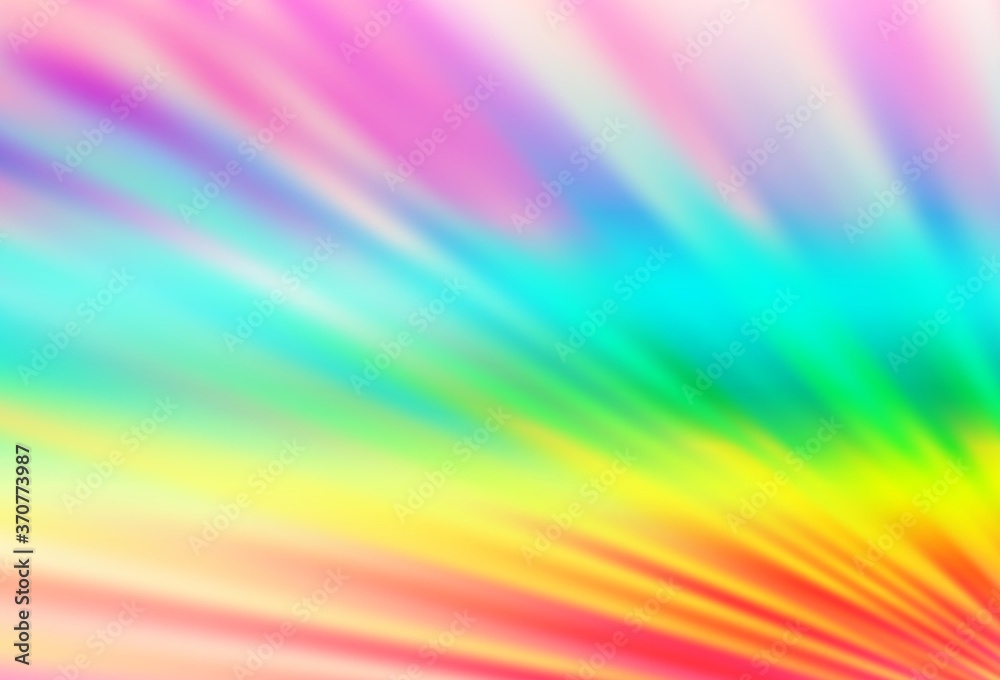 Light Multicolor, Rainbow vector backdrop with long lines.