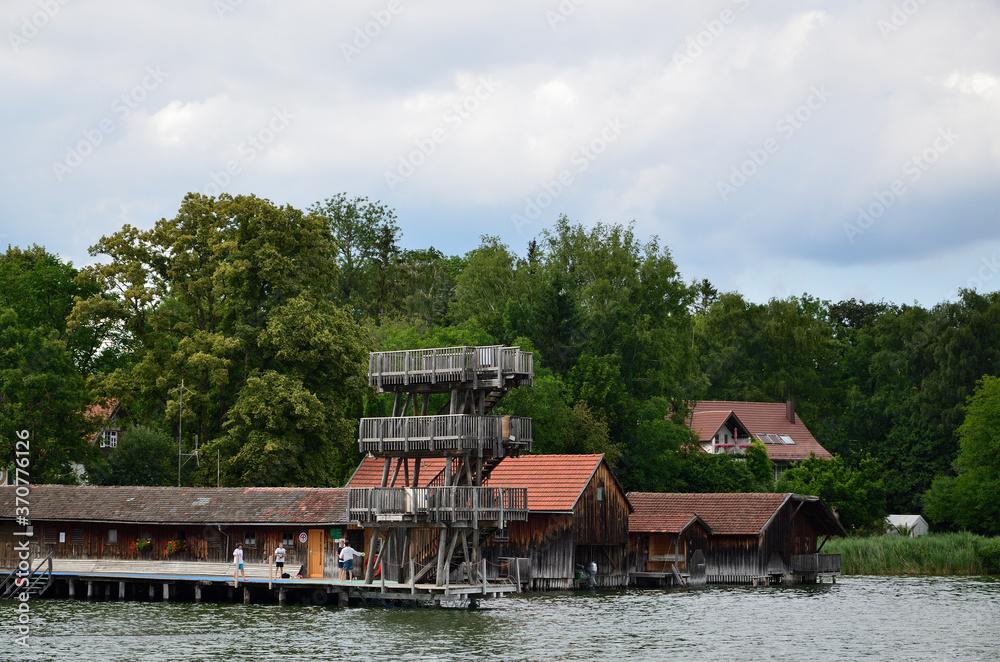 Historische Badeanstalt in Utting, Ammersee Historische Badeanstalt in Utting, Ammersee