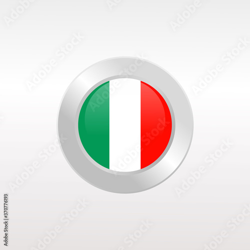 Free Download Flag of italy. Metal Round Icons, flat stle vector illustration, italy from europe - GFXLoad