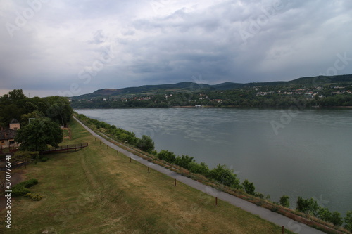 Bank of danube river in Kravany nad Dunajom village  south Slovakia