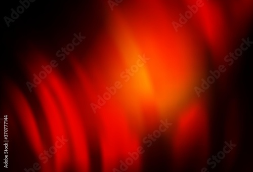 Dark Red, Yellow vector background with liquid shapes.