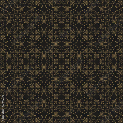 Dark background pattern. Seamless geometric pattern in retro style. Ideal for fabrics, covers, patterns, posters, wallpapers. Vector image background