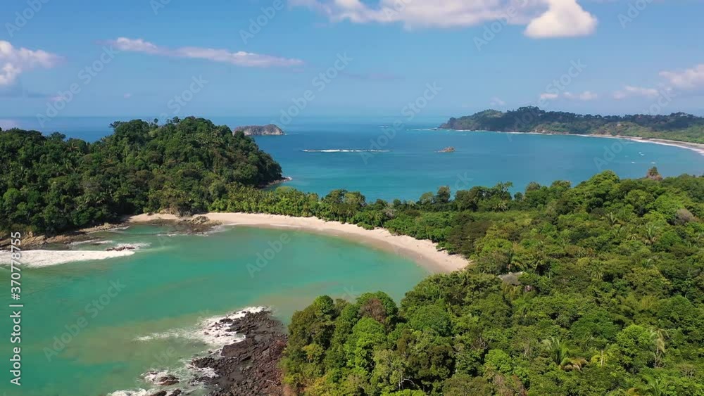 Flying above a beach in the Manuel Antonio National Park, Costa Rica Flying above a beach in the Manuel Antonio National Park, Costa Rica