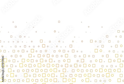 Light Yellow, Orange vector layout with circle spots, cubes.