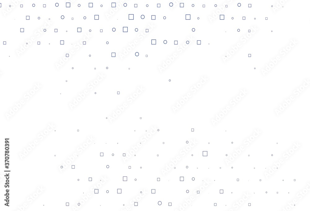Light BLUE vector layout with circle spots, cubes.