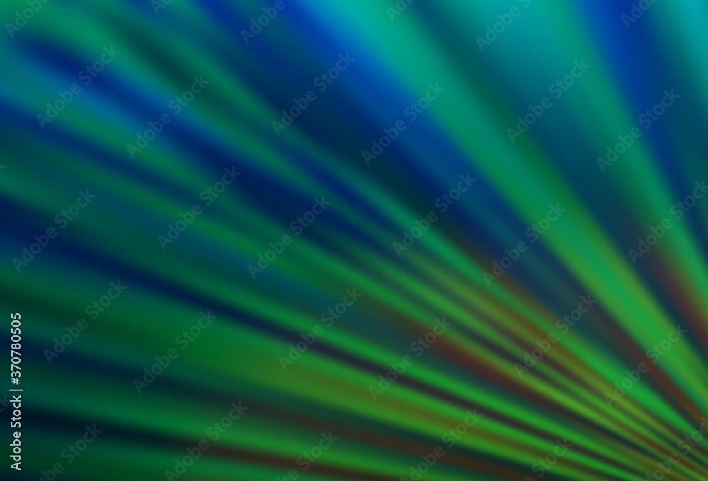 Dark Blue, Green vector pattern with narrow lines.
