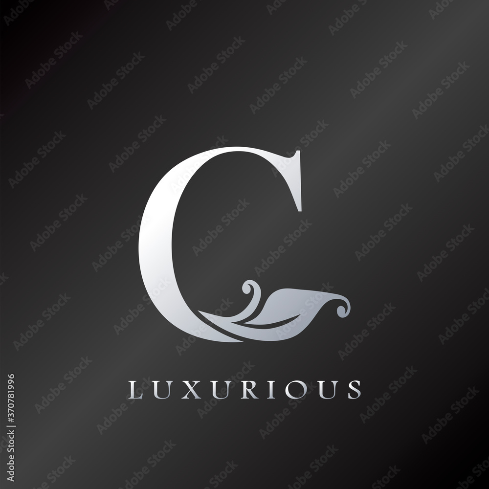 Fototapeta premium Monogram Initial Letter C Luxury Logo, vector design concept