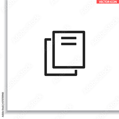 Files vector icon , lorem ipsum Flat design