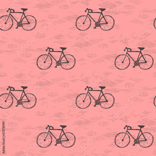 Cote pattern with bicycles