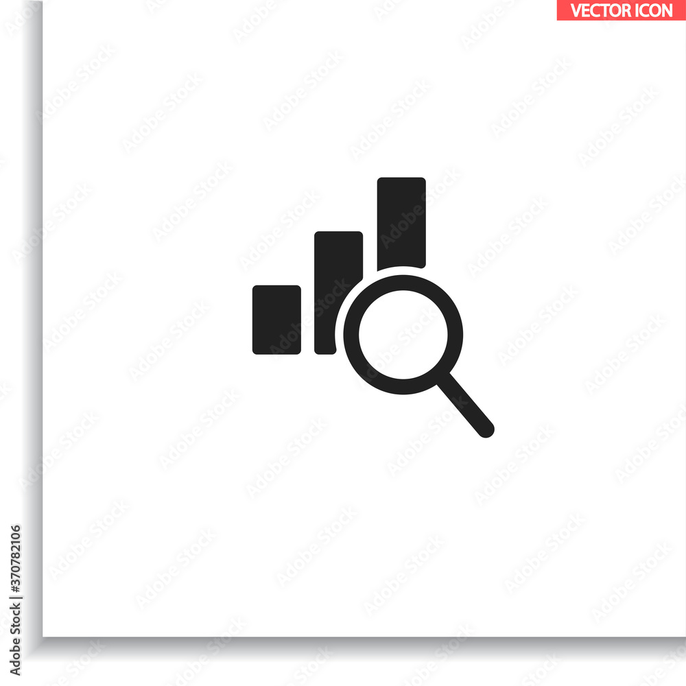 Chart vector icon , lorem ipsum Flat design