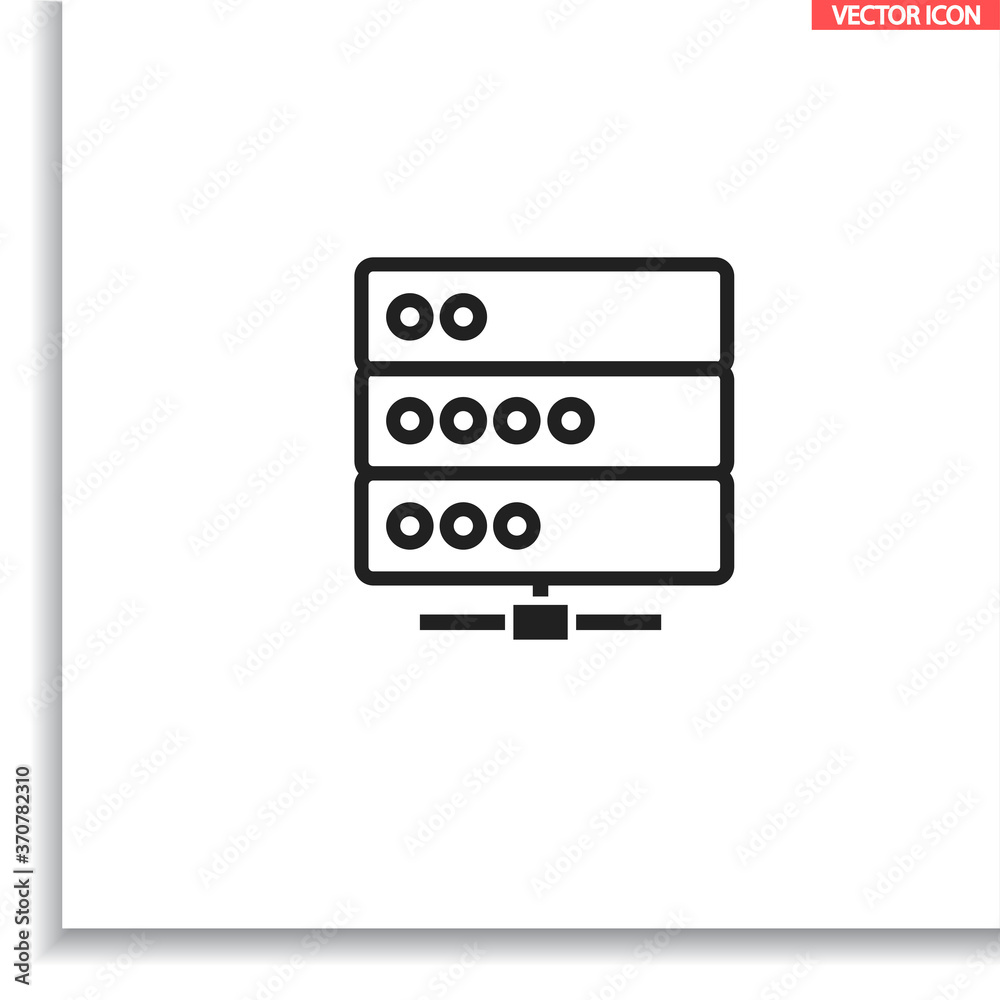 Server vector icon , lorem ipsum Flat design Server vector icon , lorem ipsum Flat design