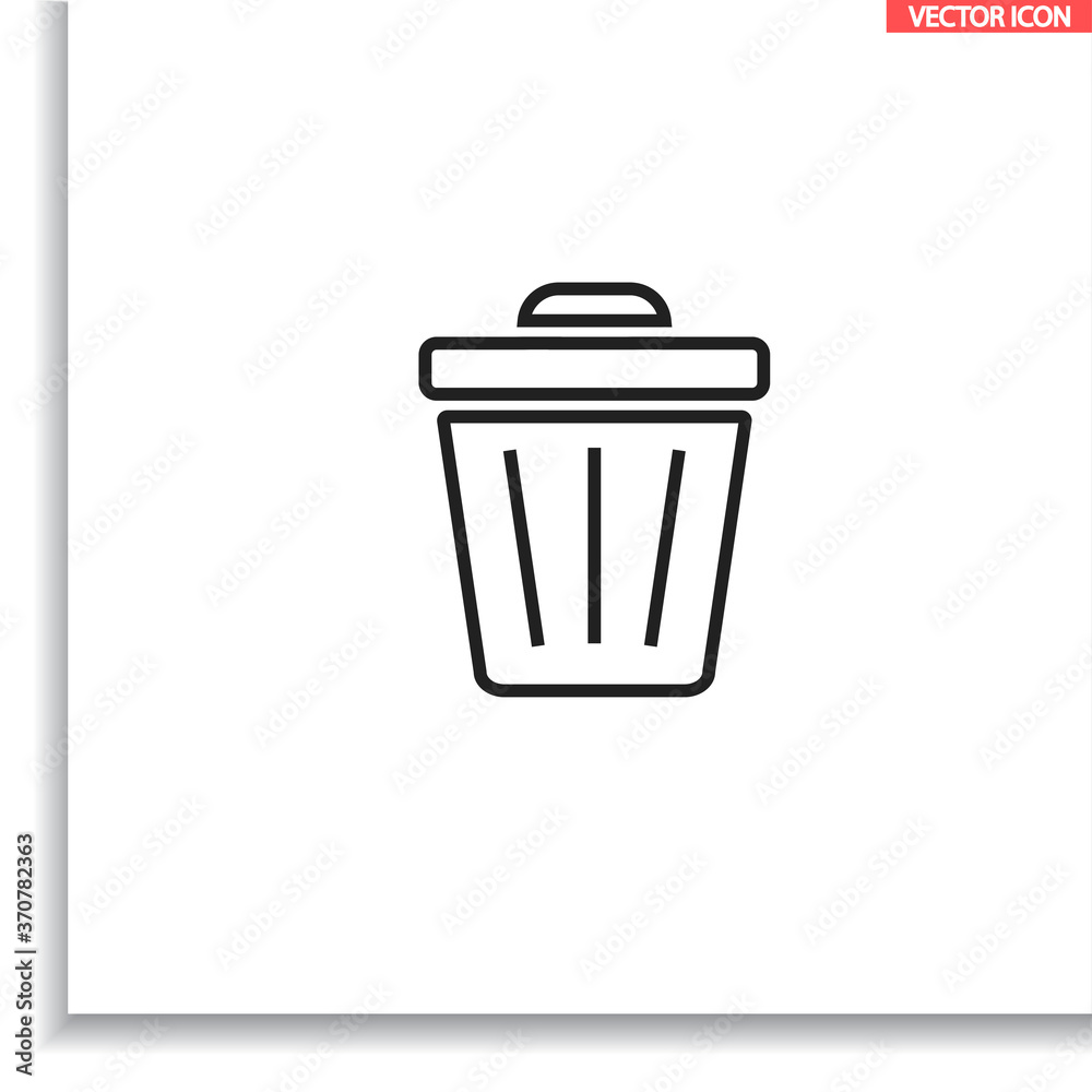Trash vector icon , lorem ipsum Flat design Trash vector icon , lorem ipsum Flat design
