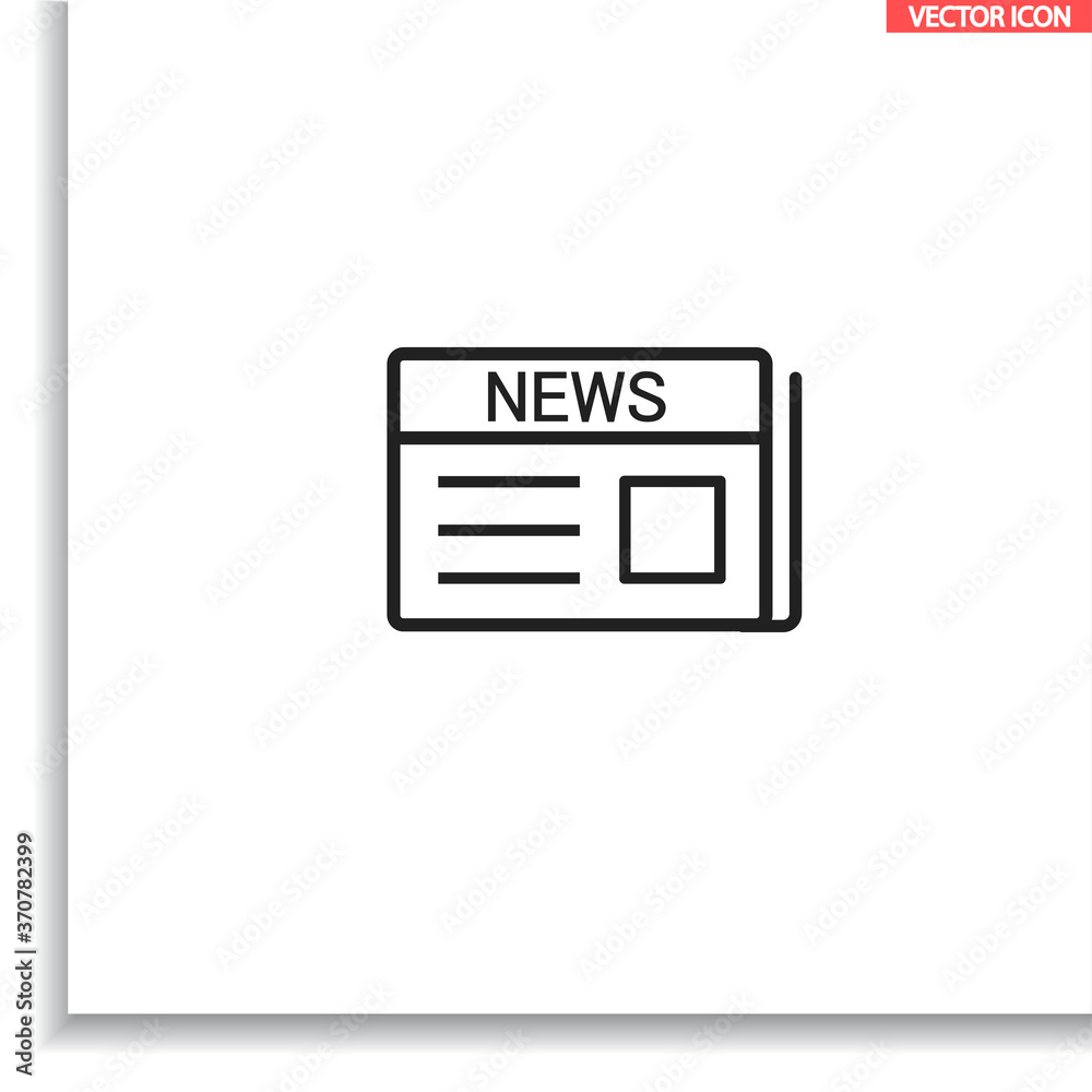 Newspaper vector icon , lorem ipsum Flat design Newspaper vector icon , lorem ipsum Flat design