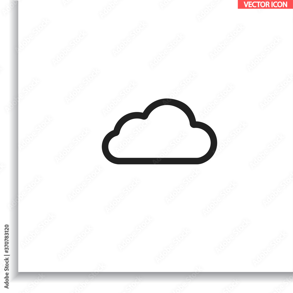 Cloud vector icon , lorem ipsum Flat design Cloud vector icon , lorem ipsum Flat design
