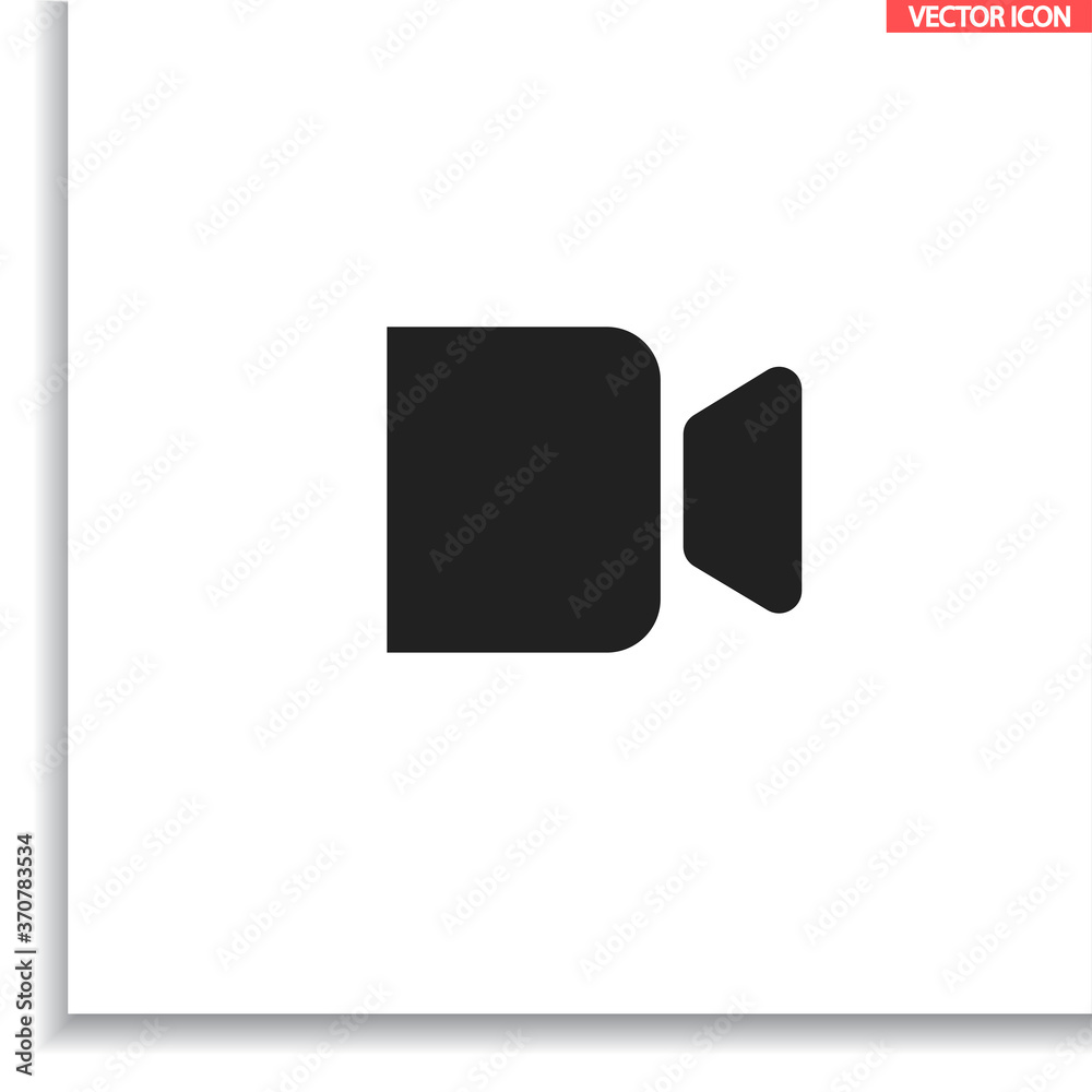 Camcorder  vector icon  , lorem ipsum Flat design