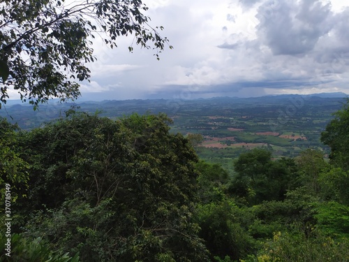 clouds over the mountains