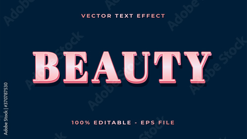 Beauty text effect