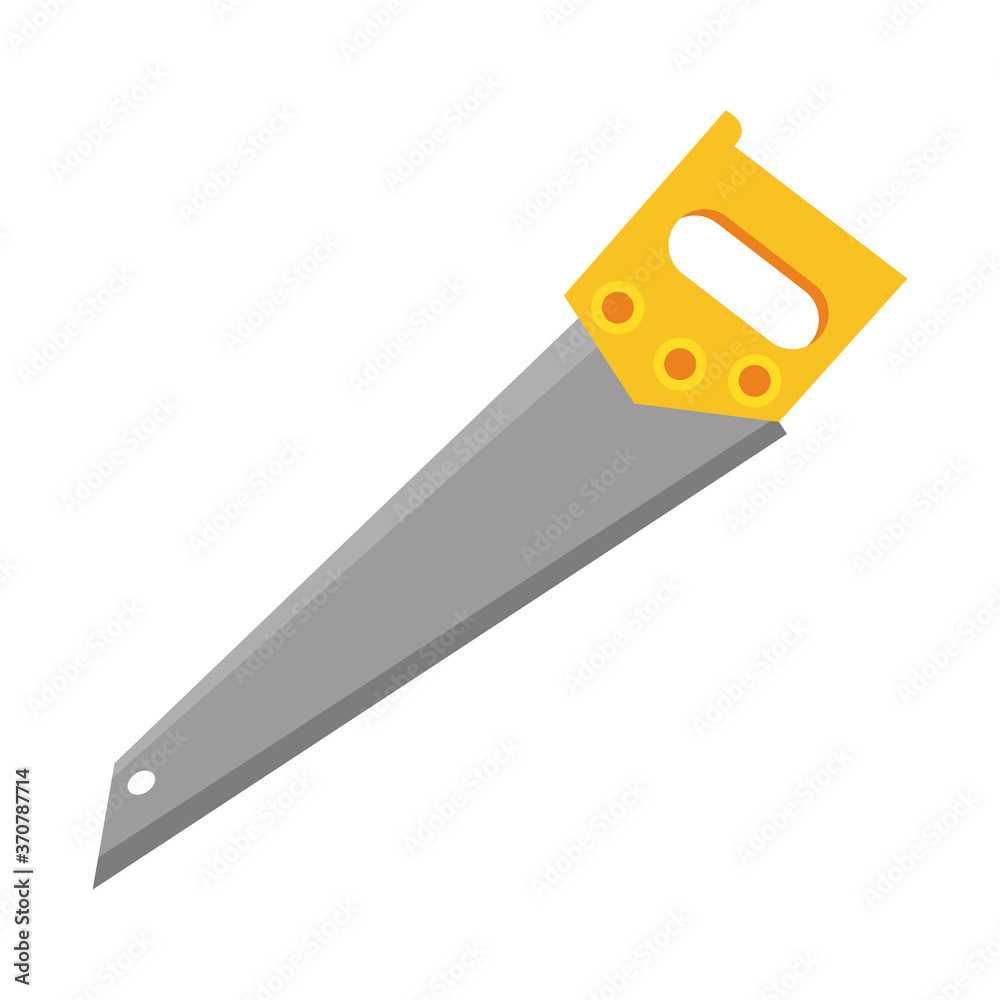 handsaw tool flat style icon handsaw tool flat style icon
