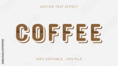 Coffee text effect