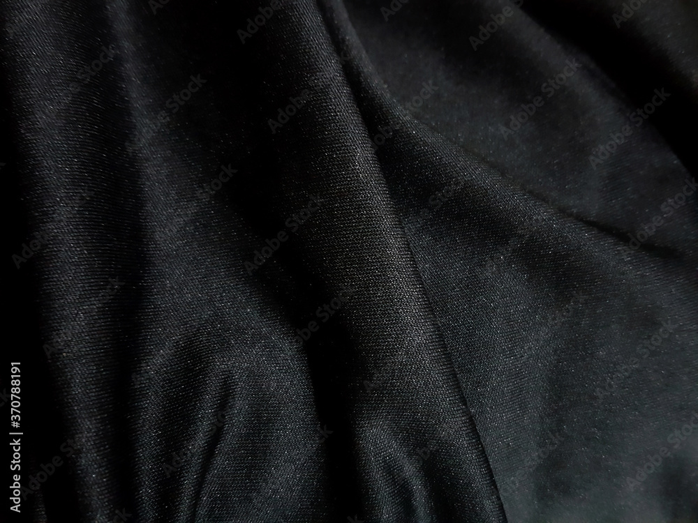 Black and white wave cloth is a beautiful wrinkle texture. luxurious background design