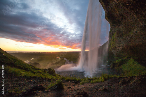 Fototapeta Naklejka Na Ścianę i Meble -  Seljalandsfoss Waterfall on the South Coast of Iceland